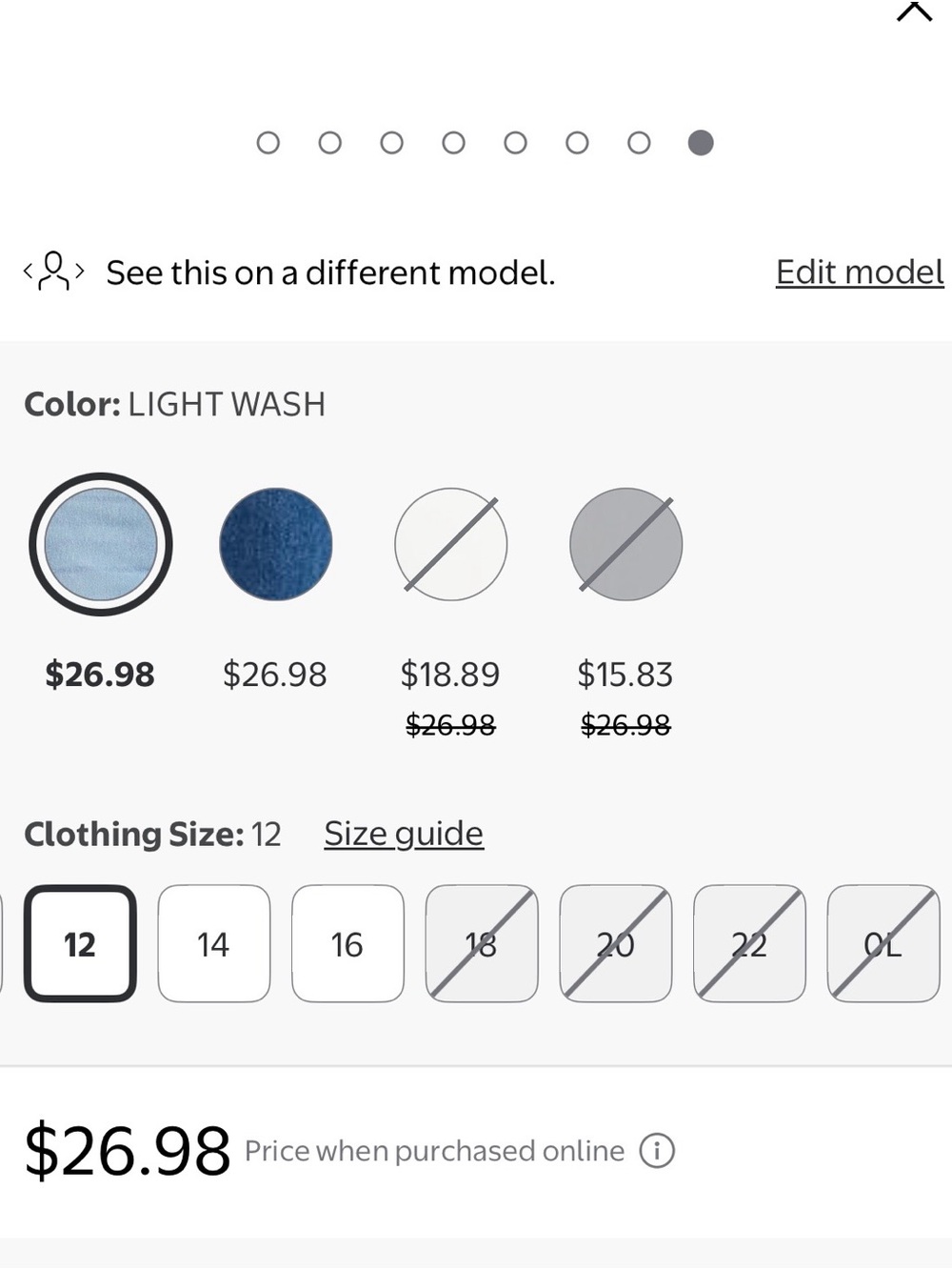 Time and Tru Light Blue High-Rise Barrel Jeans - Picture 5 of 7